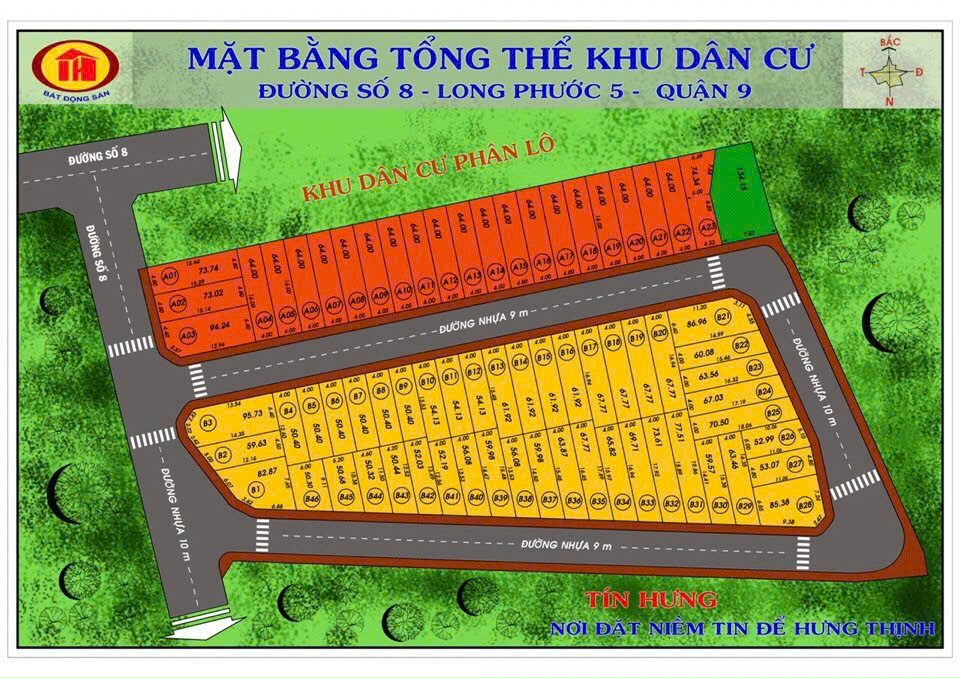 Bán Lô Đất A23 Dự Án Long Phước 5, Đường 8, Diện Tích 210m2, Giá Tốt!